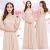 Great Ever-Pretty One-shoulder Chiffon Bridesmaid Dress Long Evening Prom Gown Blush 2019