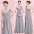 Amazing Ever-Pretty One-shoulder Chiffon Bridesmaid Dress Long Evening Prom Gown Grey 2019