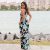 Amazing Floral Maxi Dress Sleeveless Evening Party Walk on Beach Sundress  Bright Color 2018