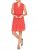 Cool Gap Sleeveless Red Floral Print Split-Neck Dress Size  L XL XXL 2019