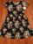Awesome NWT 2XL LULAROE AMELIA DRESS SPRING BLACK WITH FLORAL FLOWERS UNICORN STRETCHY 2019
