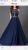 Awesome NWT Gorgeous Navy Blue A-line  Brides Maid / Prom Dress Beaded Bodice Size 10 Lg 2019