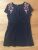 Great NWT Zara Women’s Summer Casual Dress S Navy Floral Embroidered Cute 100% Cotton 2018
