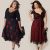 Amazing Plus Size Women Sleeveless Lace Long Evening Party Prom Gown Formal Lace Dress 2019