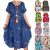 Awesome Plus size Women Casual Floral Ladies Summer Boho Beach Baggy Fit Sun Dress S-5XL 2018 2019