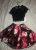Amazing Prom Homecoming dress size 0 new with tags Macy’s black/floral   2018