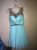 Cool Rachel Allan Short Prom Style Dress – Size 4  Color Mint Blue With Crystals 2018 2019