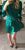 Great Rickie Freeman Teri Prom Cocktail Dress Emerald Green Silk & Black Velvet Size 2 2018