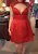 Great Sherri Hill Red Formal/Cocktail/Prom Dress Ladies Size 10 2018