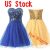 Amazing Stock Short Sequin Prom Cocktail Homecoming Dress Bridesmaid Formal Party Gown 2018 2019