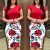 Great Summer Casual Women Short Sleeve Floral Bodycon Dress 2018 2019