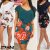 Cool Summer Women Floral Ruffled Neck Bodycon Dress Sexy Club Evening Party Sundress 2019