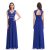 Cool US Ever-Pretty Sapphire Blue V Neck Sleeveless Formal Long Evening Dress 08697 2019