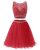 Great US Women’s Short Tulle Prom Dress Beaded Two Piece Cocktail Party Wedding Dress 2018 2019
