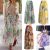 Awesome USA Chiffon BOHO Womens Floral Jersey Gypsy Long Maxi Full Skirt Beach Sun Dress 2018