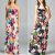 Cool Vanilla Bay Floral Maxi Dress with Front Pockets Ivory Navy S M L 2018 2019