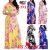 Great Women Floral Long Dress Evening Gown Party Beach Hippie Maxi Dress Plus Size 2018