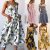 Cool Women Holiday Off Shoulder Floral Sundress Casual Beach Party Sleeveless Dress 2018
