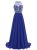Amazing Women Long Chiffon Beadings Scoop Party Hollow Back Evening Dress Prom Gowns 2018 2019
