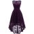 Awesome Women Vintage Floral Lace High Low Dress Cocktail Party Bridesmaid Dresses Gown 2018 2019