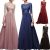 Awesome Womens Lace Long Evening Dress Formal Party Prom Bridesmaid Cocktail Gowns S-3XL 2018