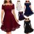 Awesome Women’s Vintage Lace Boat Neck Formal Wedding Cocktail Evening Party Swing Dress 2018 2019