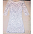 Great Women’s size small/med stretch white shimmery formal Summer Dress w/lace overlay 2018 2019
