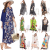 Great Women Kaftan Kimono Dress Summer Beach Wear Cover-Up Plus Size Long Maxi Dress 2021